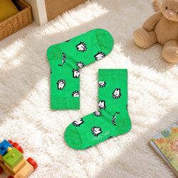 Combed Cotton Kids Dog Socks for Ages 2-3 Years