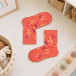 Durable Kids Flamingo Socks for 2-3 Years - Jungle Design