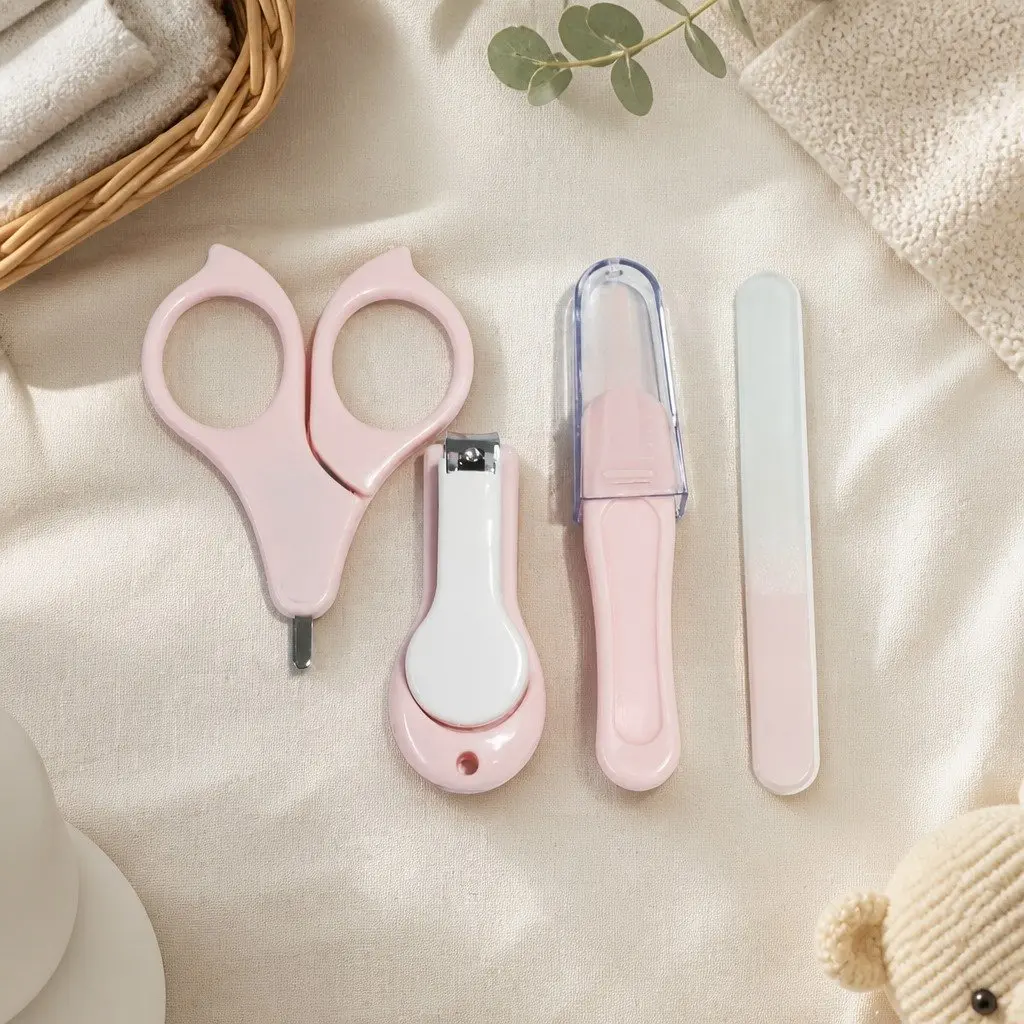Newborn Nailcare Set with Safe Scissors & Trimmer