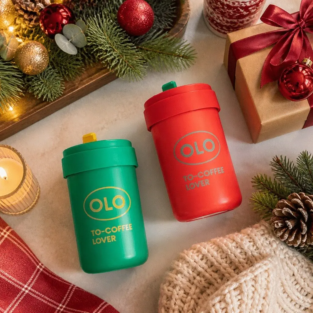 Portable Double-Layer Insulated Coffee Cup 380ml