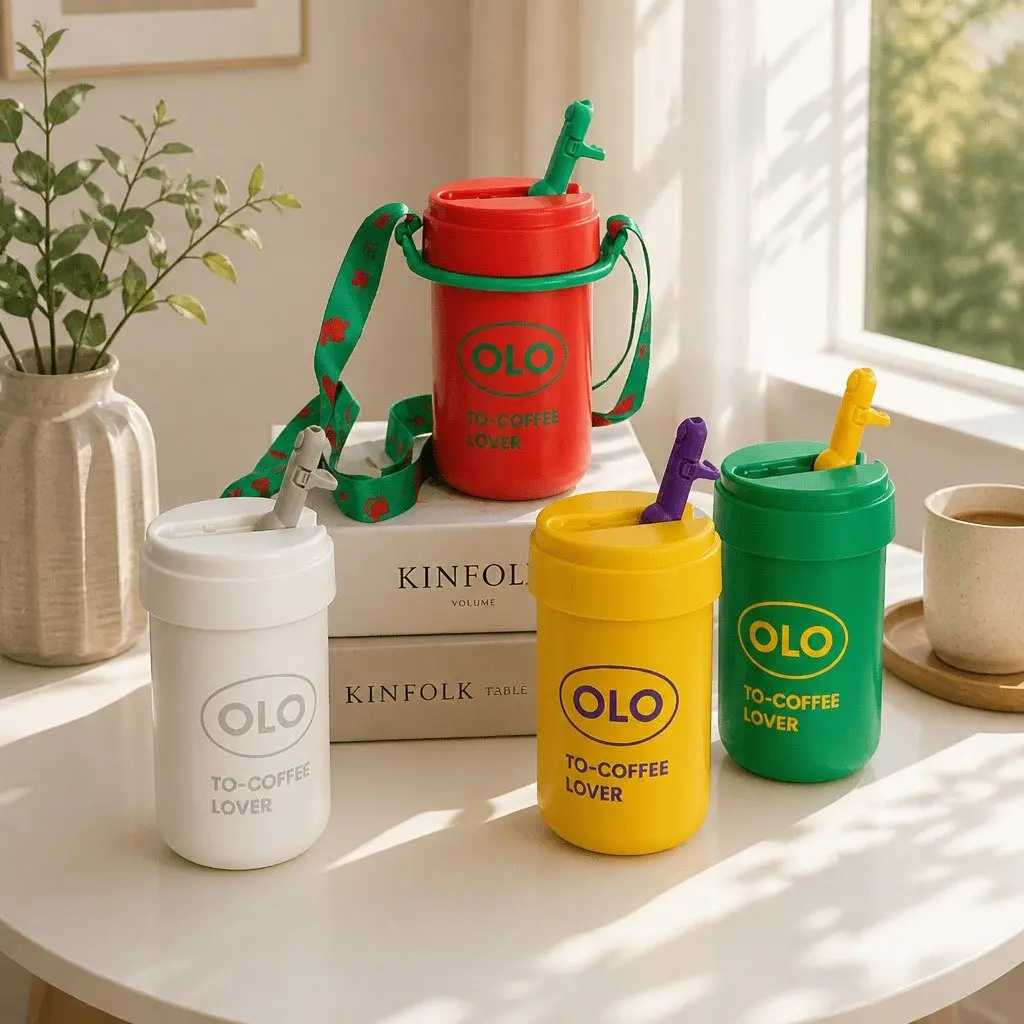 Portable Double-Layer Insulated Coffee Cup 380ml
