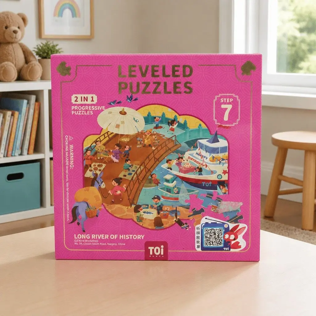 Leveled Puzzle Educational Toy Historical Artwork Step 7 Complexity Thick Pieces