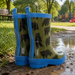 Durable Kids Waterproof Rain Boots for Wet Weather