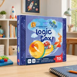 Logic Box Educational Magnetic Game Toy for Kids Cognitive Thinking Puzzle Cards