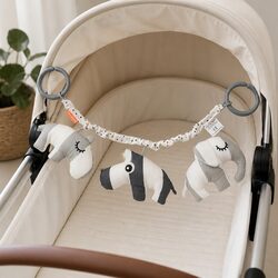 Premium Plush Deer Friends Pram Toy Attachment