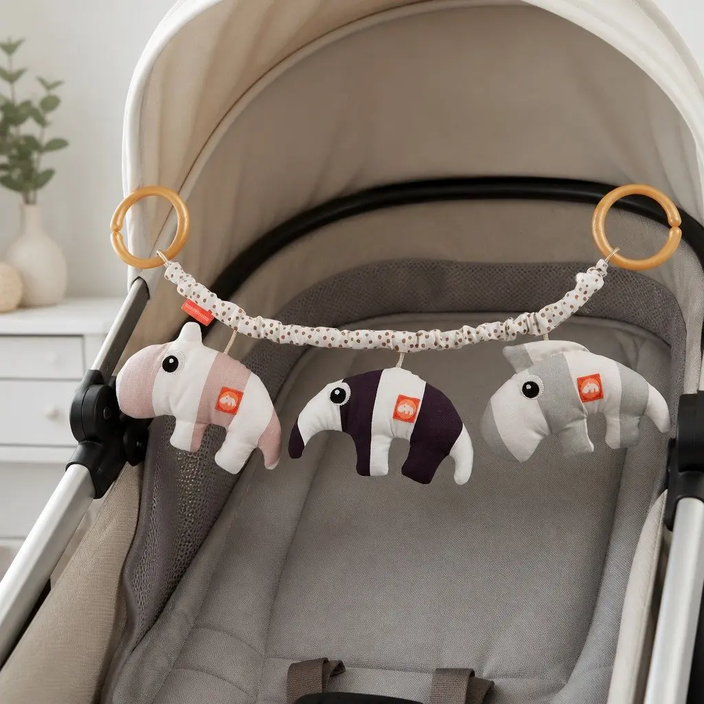 Plush Pram Toy for Babies and Toddlers