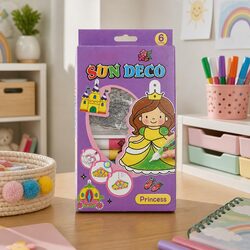 Kids Craft Set Princess Coloring Painting Molds Creative Playtime Activities