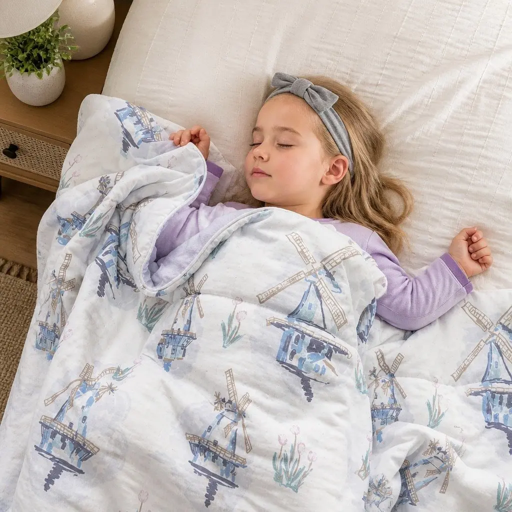 Moisture-Wicking Kids Comforter Blanket 120x150cm