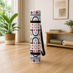 Thick Portable Yoga Mat with Barcelona Design