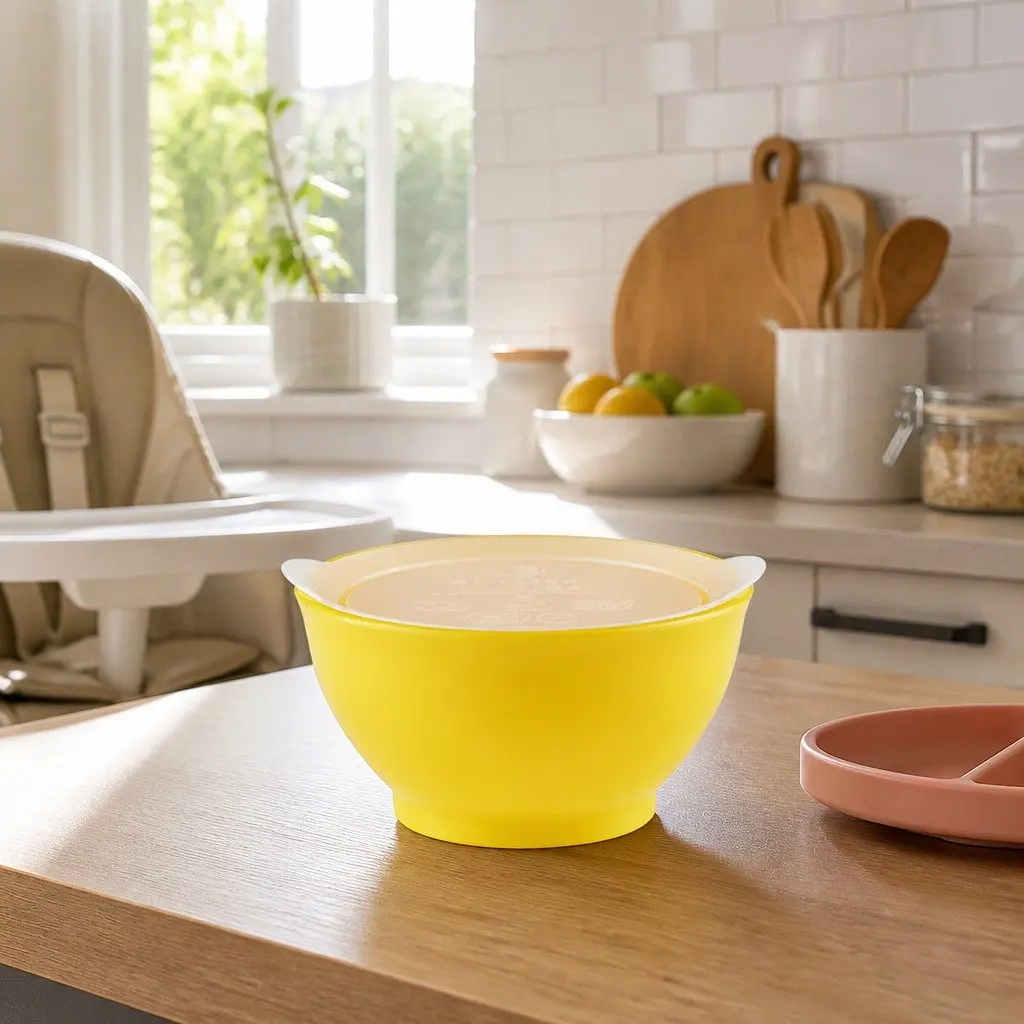 Kids Spill-Proof Anti-Slip Bowl Stage 1 Self-Feeding Training Feeding Weaning
