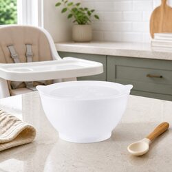 Durable Spill-Proof Toddler Feeding Bowl with Lid