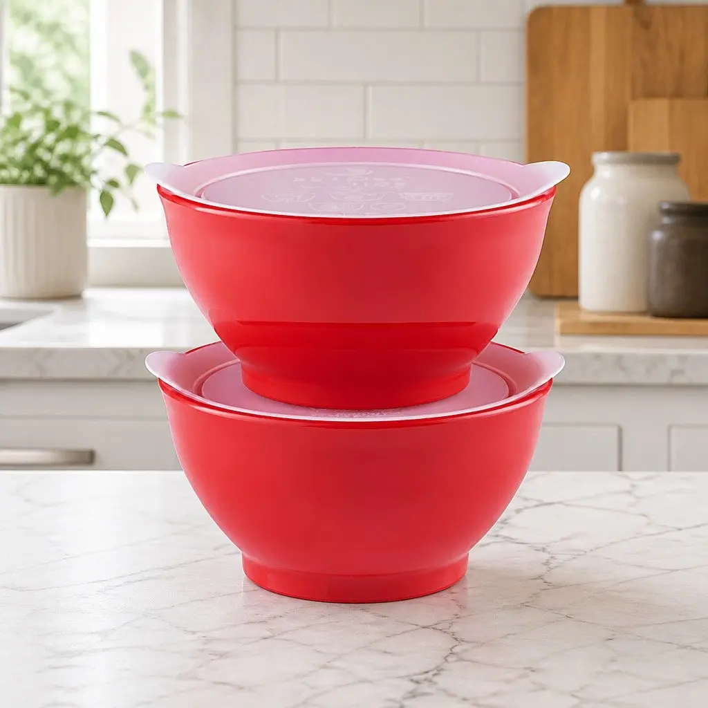 Spill-Proof Anti-Slip Bowl Silicone 8oz Blue Twin Pack