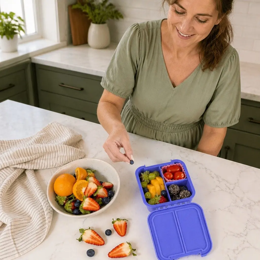 Leakproof Bento Two Kids Lunch Box with Dividers