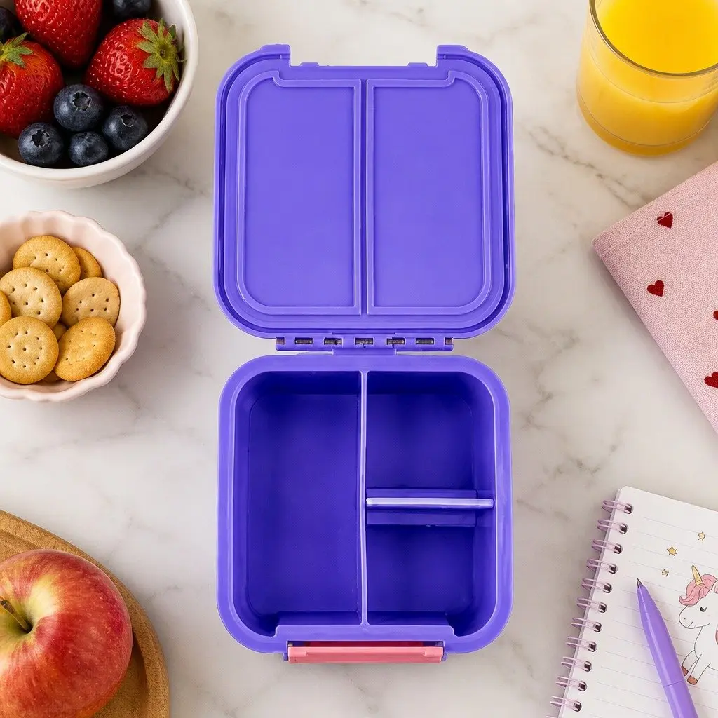 Leakproof Bento Two Kids Lunch Box with Dividers