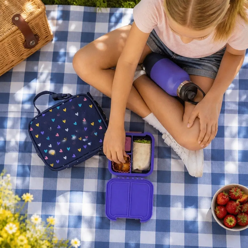 Kids Bento Lunch Box with Two Compartments
