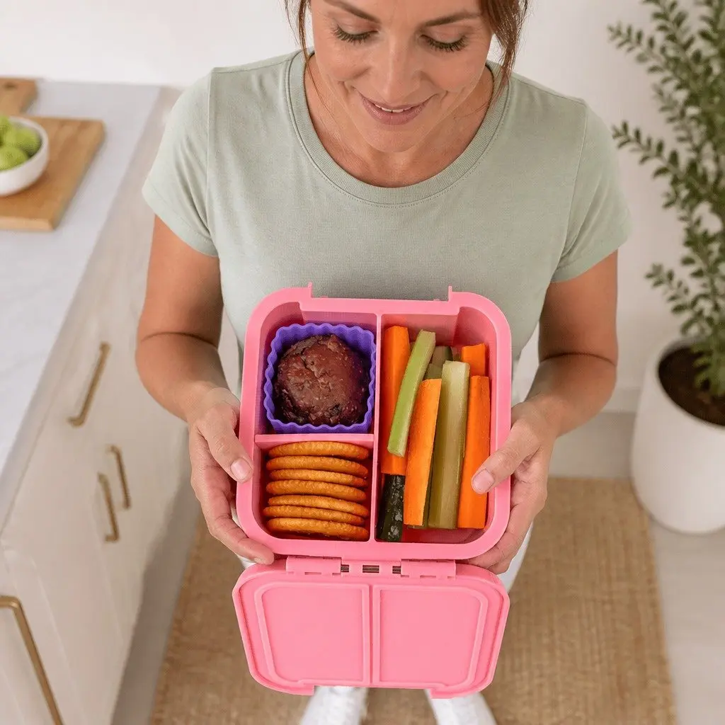 Kids Bento Lunch Box with Two Compartments