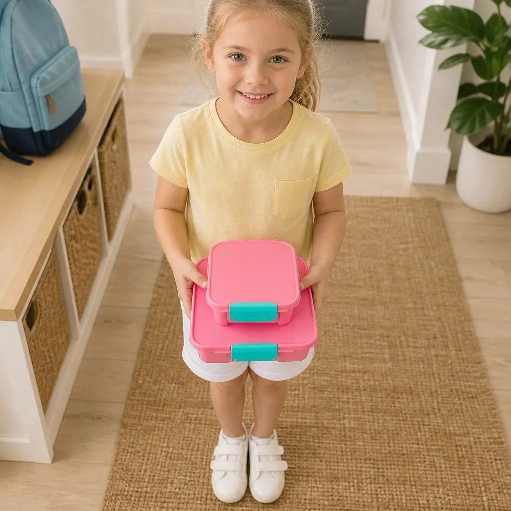 Kids Bento Lunch Box with Two Compartments