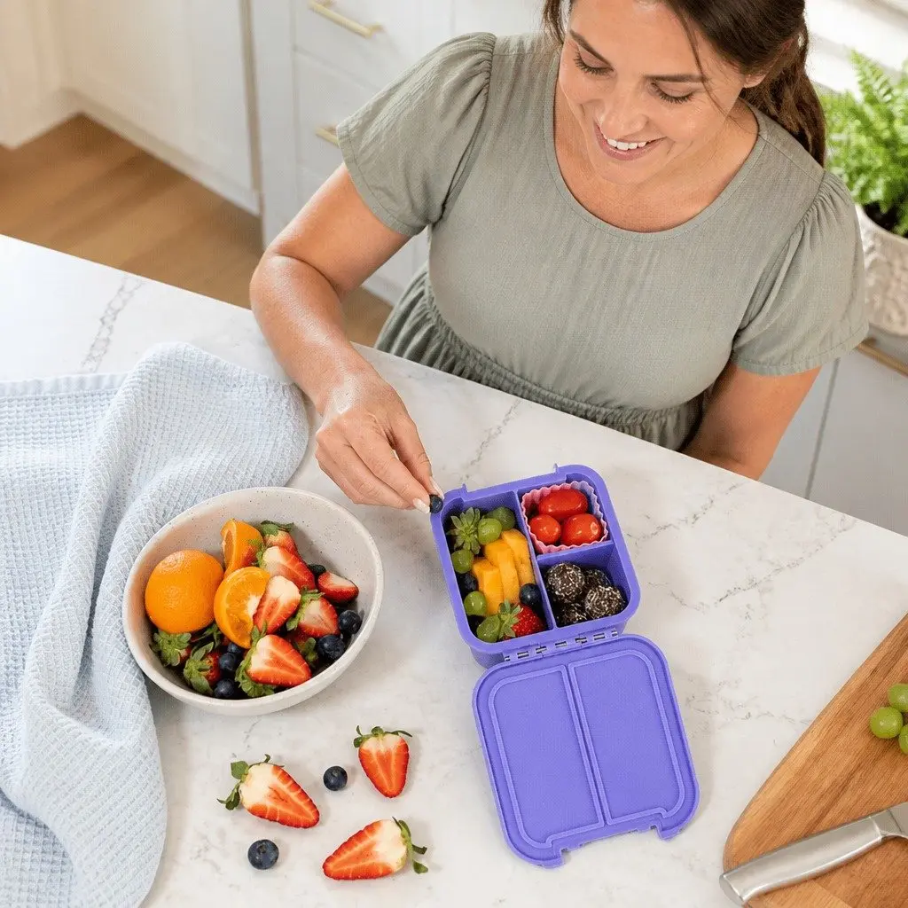 Leakproof Bento Two Kids Lunch Box with Compartments