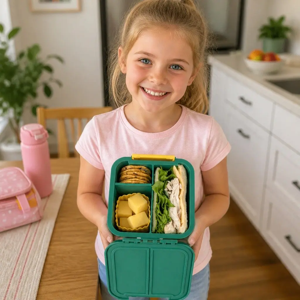 Leakproof Bento Two Kids Lunch Box with Compartments