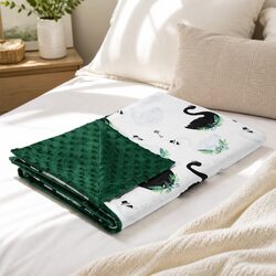Premium Kids Light Blanket 110x140cm Cotton Minky Fleece