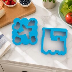 Kids Fun Food Sandwich Cutters Set - Plane & Train