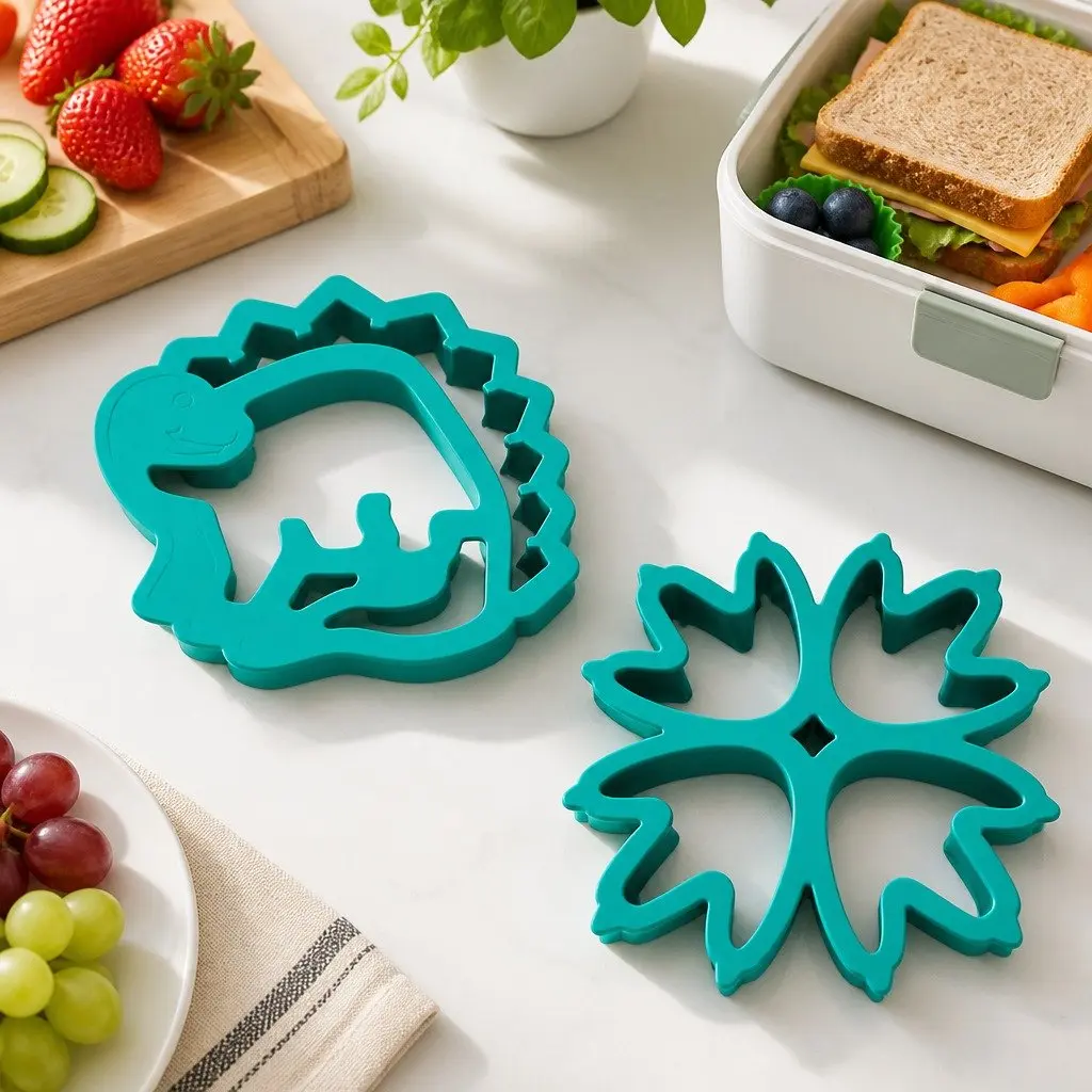 Sandwich Cutters Plastic Dinosaur 2 Piece Set