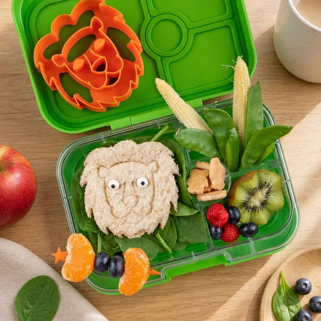 Sandwich Cutter Set Plastic Large Lion Paw Print