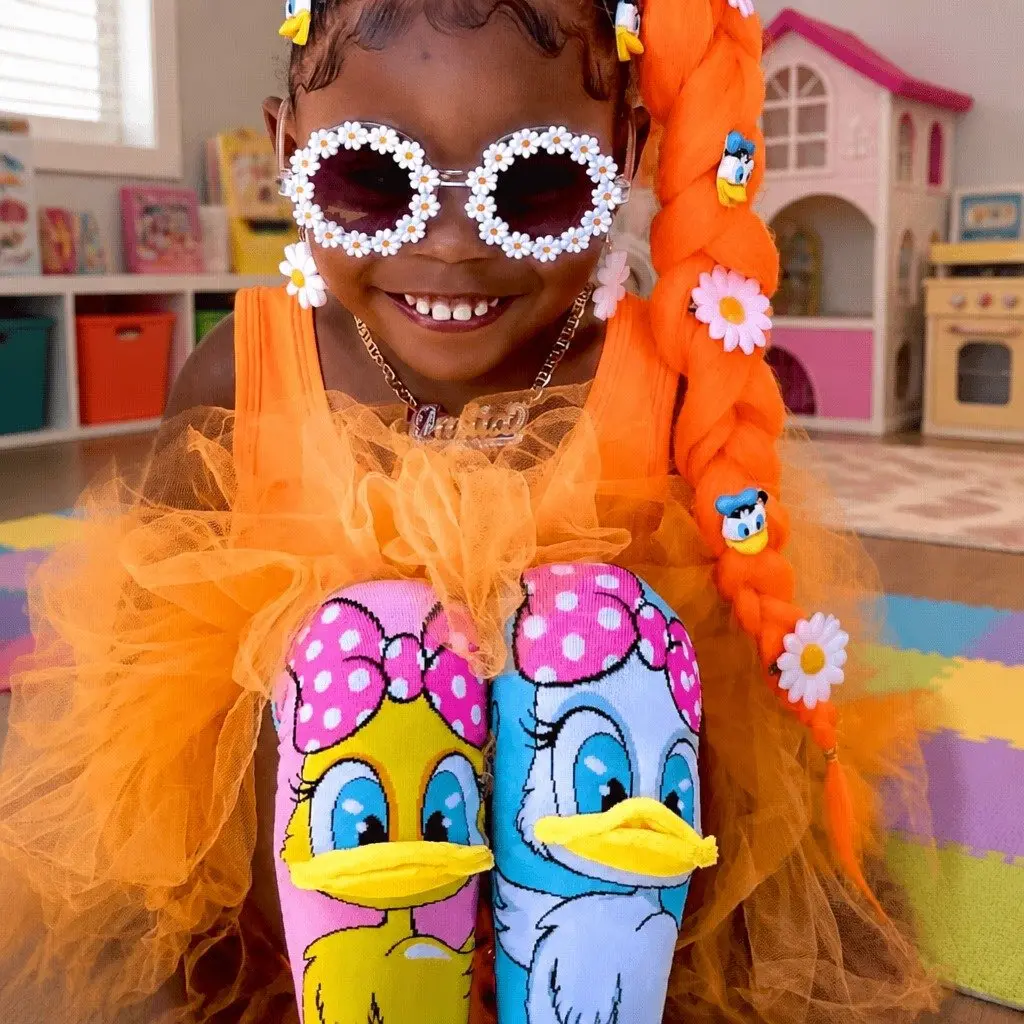 Fluffy Duck Socks for Toddlers 3-5