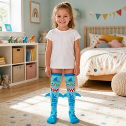 Shark Socks with Spikes Unisex Kids Adults Age 6-99 Plush Fins Fun Novelty
