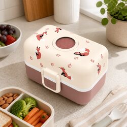 Sturdy Kids Bento Lunch Box with Handle and Airtight Design