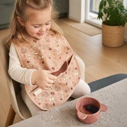 Durable Long Coated Baby Bib for Mess-Free Feedings