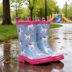 Durable Handmade Waterproof Rain Boots for Kids
