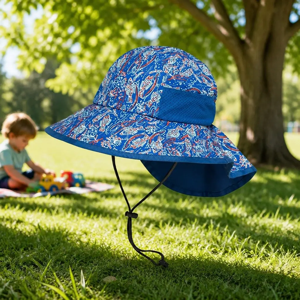 Kids Play Hat Nylon Small UPF50+ Sun Protection Beige