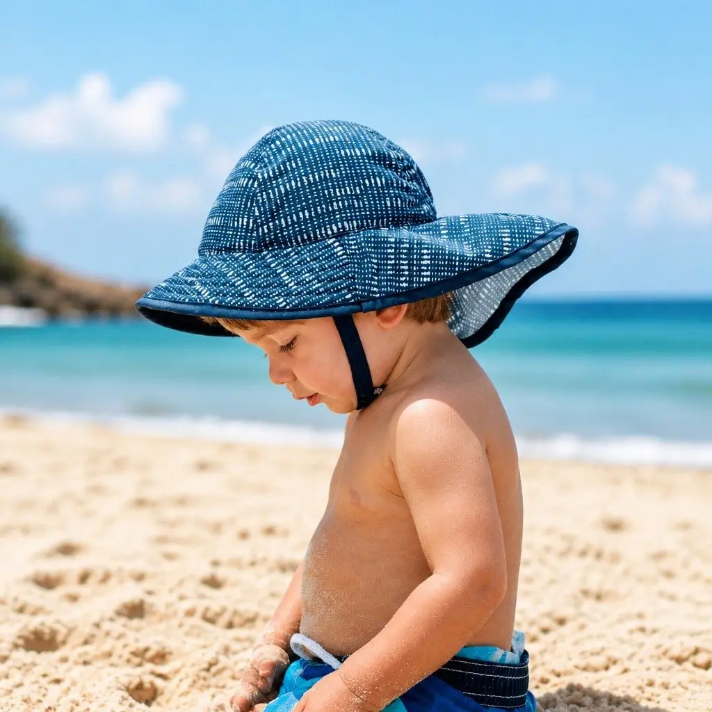 Infant Sun Hat Polyester 6-12 Months Quarry UPF50+ Crushable Packable