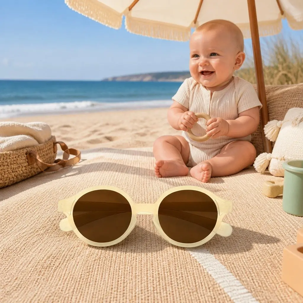 Baby Sunglasses Flexible Frames Purple Sky UV Protection Polarized 0-9 Months