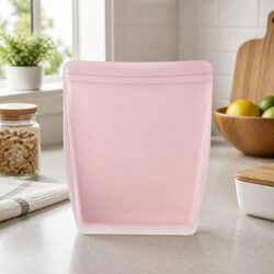 Durable Silicone Food Storage Bag 1L with Stand-Up Design
