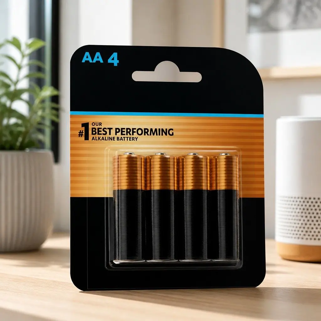 AA Batteries Alkaline 1.5V 4 Pack