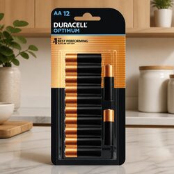 AA Alkaline Batteries 12 Pack High Drain Devices Long Lasting Power