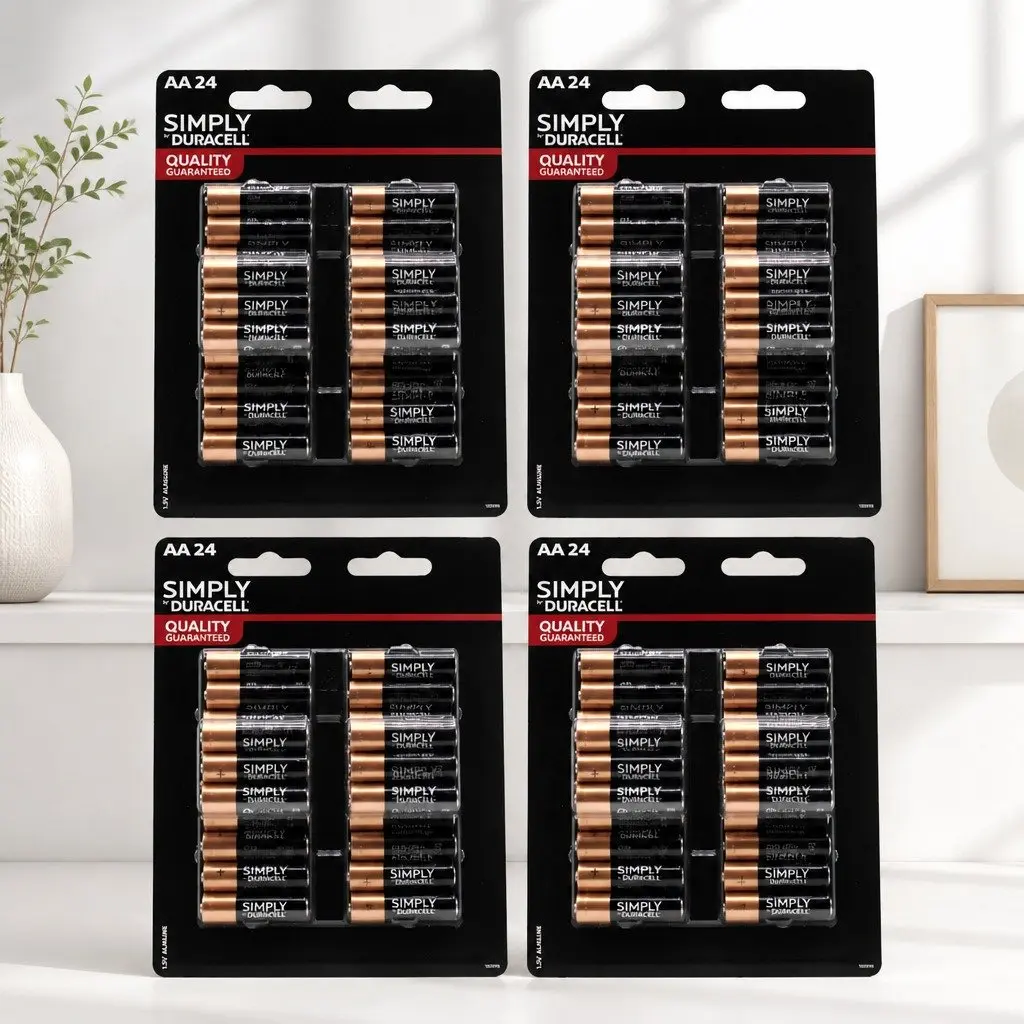 AA Alkaline Batteries 24 Pack Long Lasting Power