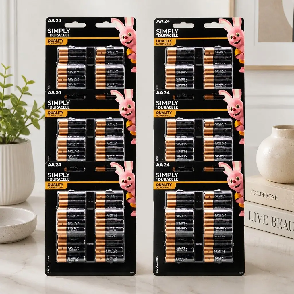 AA Alkaline Batteries 24 Pack Long Lasting Power
