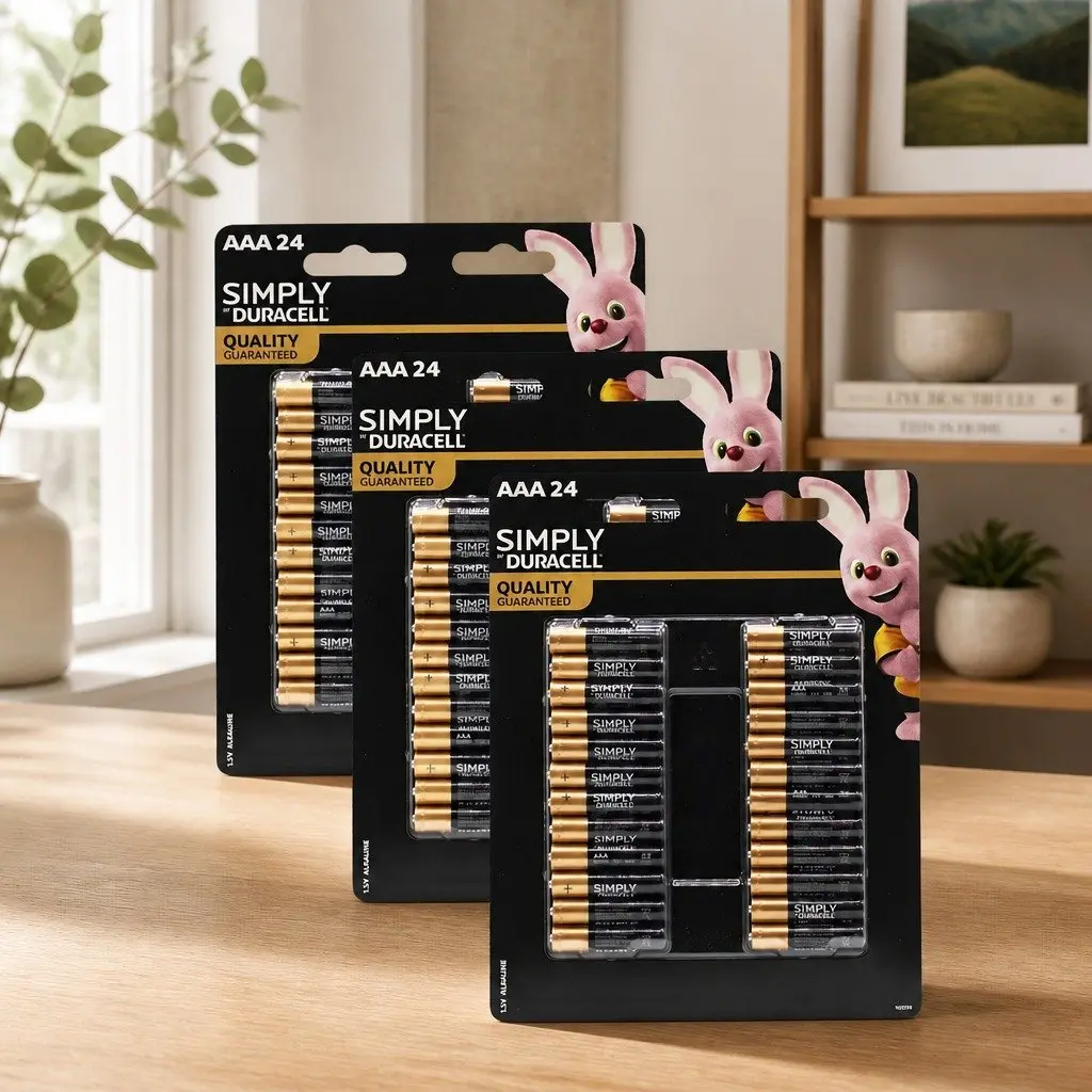 AAA Alkaline Batteries 24 Pack Long Lasting Power