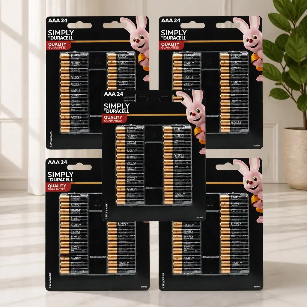 AAA Alkaline Batteries 24 Pack Long Lasting Power Household Electronics