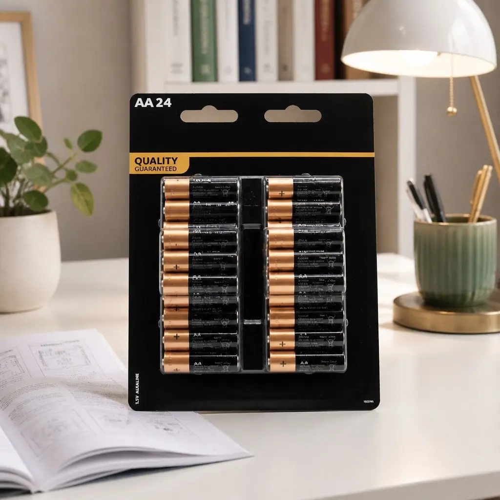 AA Alkaline Batteries 24 Pack Long Lasting Power