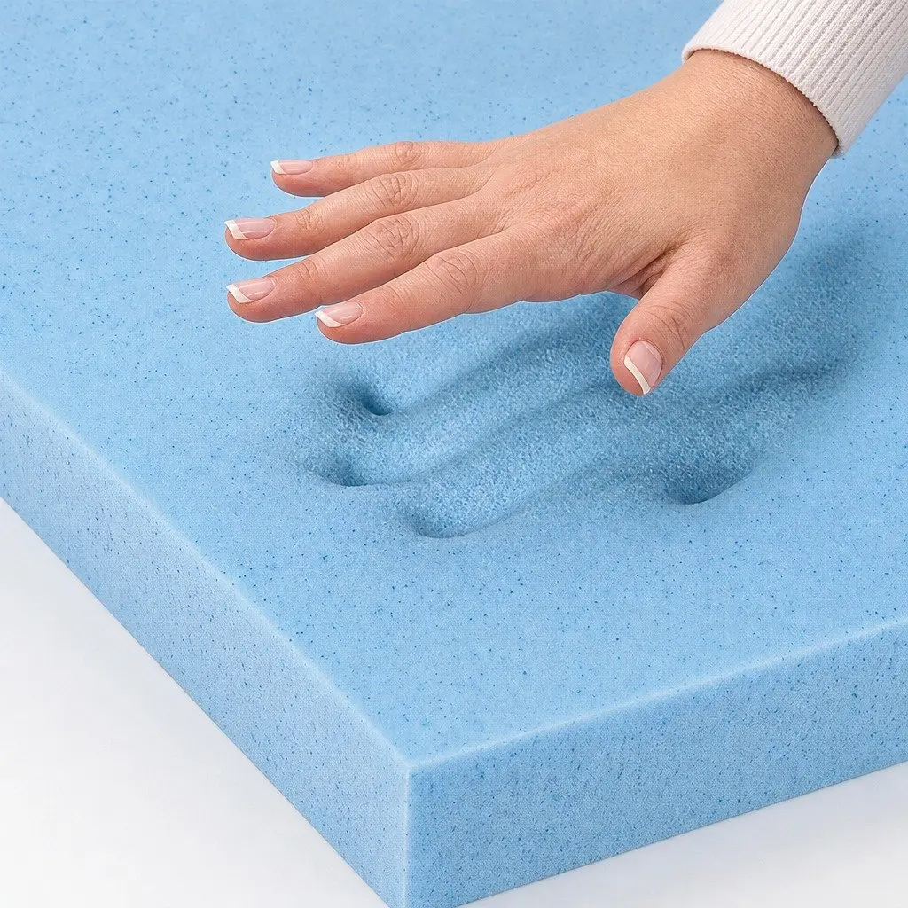 King Single 5cm Memory Foam Mattress Topper with Gel
