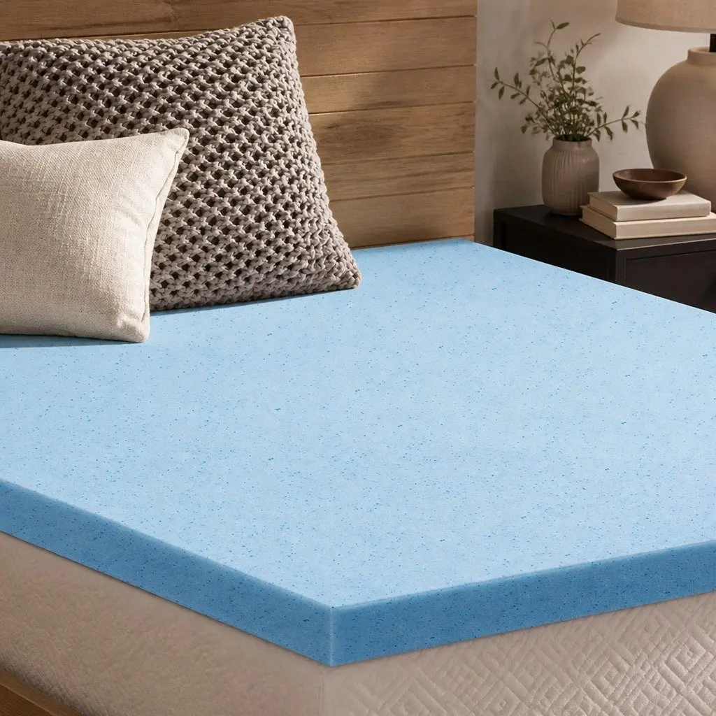 Queen Size 5cm Cool Gel Infused Memory Foam Topper