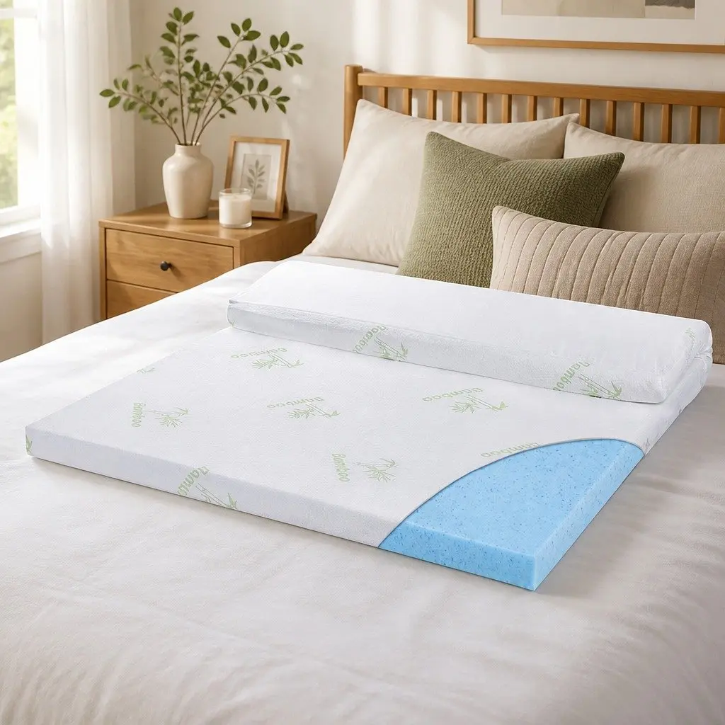 5cm Cool Gel Memory Foam Mattress Topper