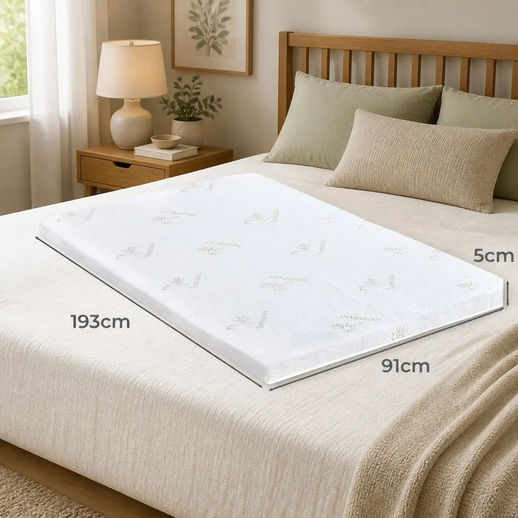 5cm Cool Gel Memory Foam Mattress Topper