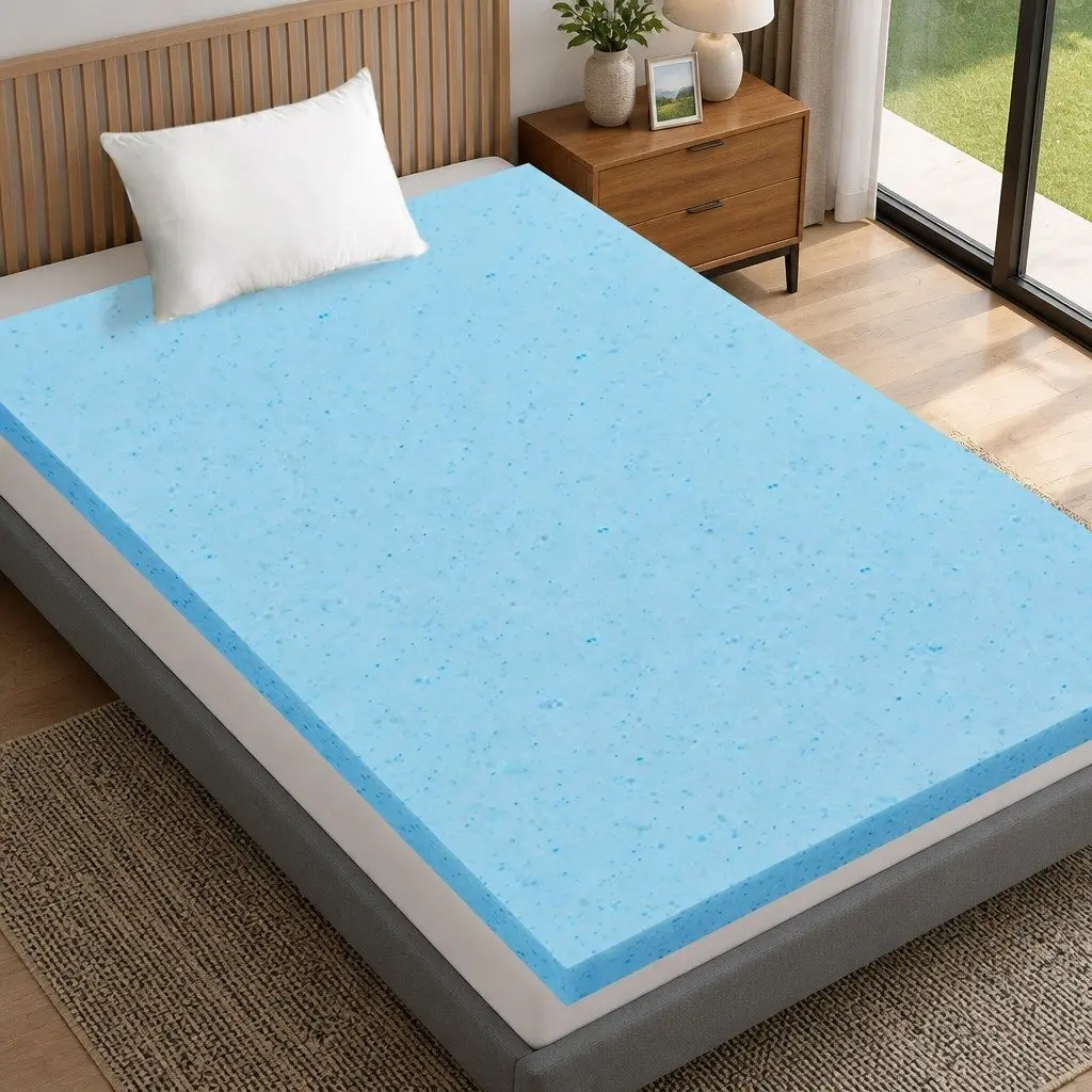 5cm Cool Gel Memory Foam Mattress Topper
