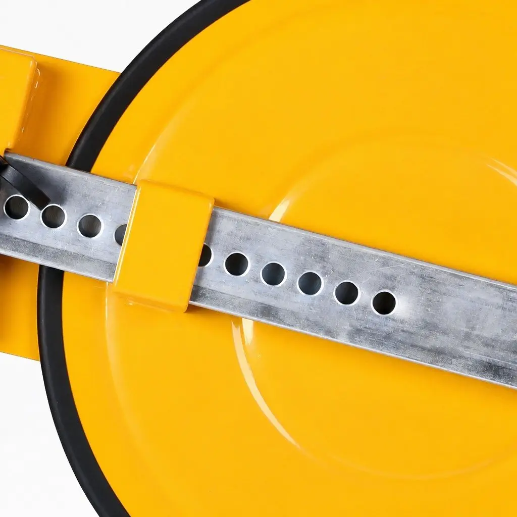 Wheel Lock Clamp Steel 59cm x 40cm x 30cm Yellow
