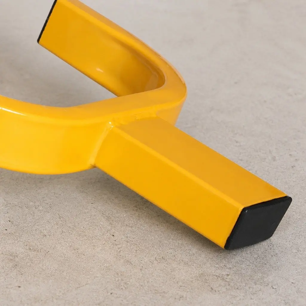 Wheel Lock Clamp Steel 59cm x 40cm x 30cm Yellow